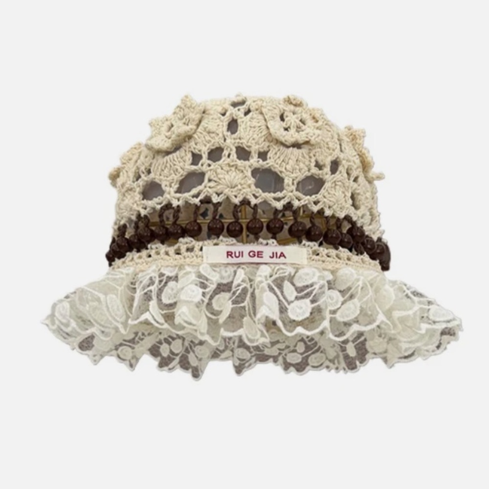 Lace Handmade Crochet Knitted Bucket Hat